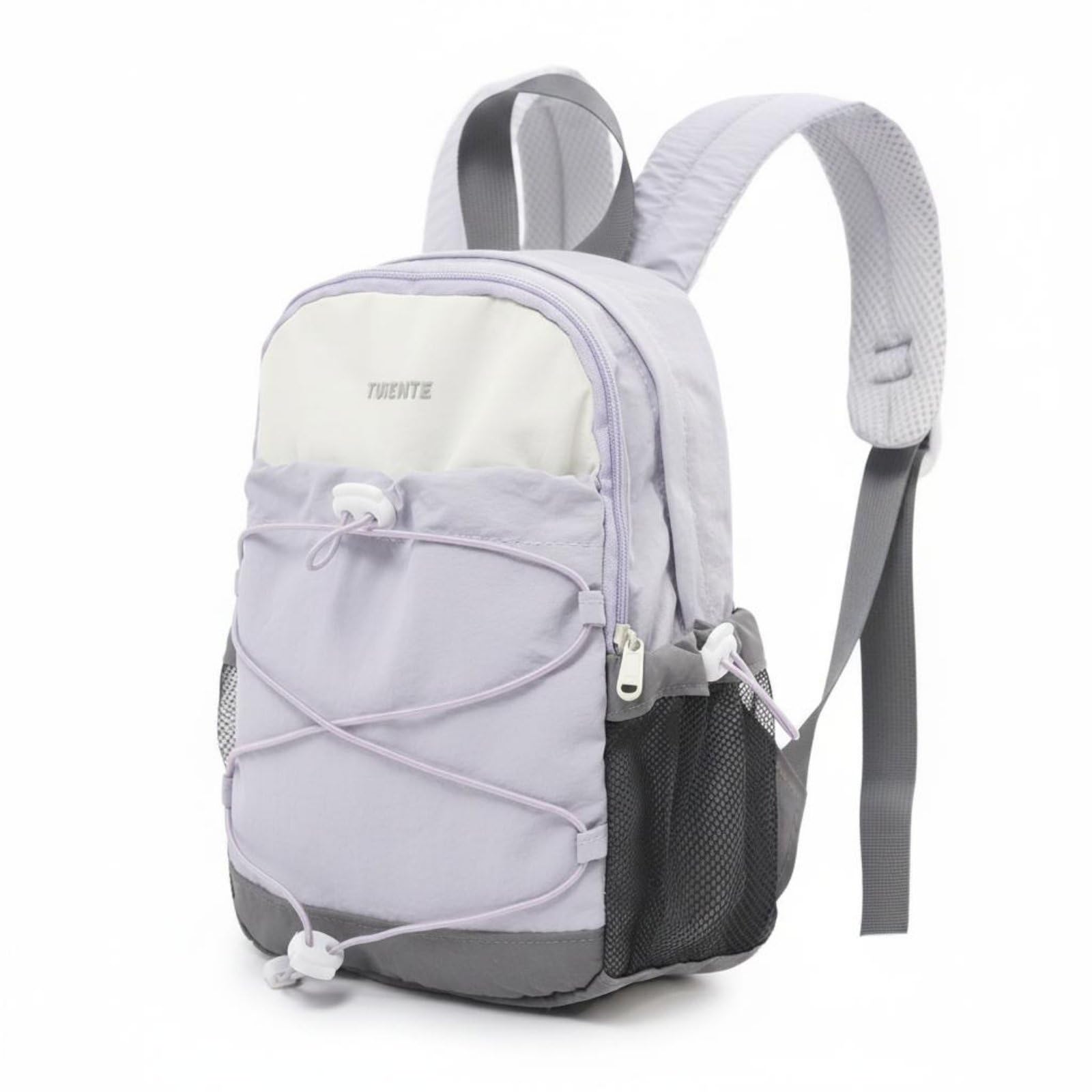 Color Block Design Mini Backpack Compact Small Hiking Backpack Easy to Carry Daypack Long-Lasting for Girls, Women, Cycling, Commuting, Purple-image-9