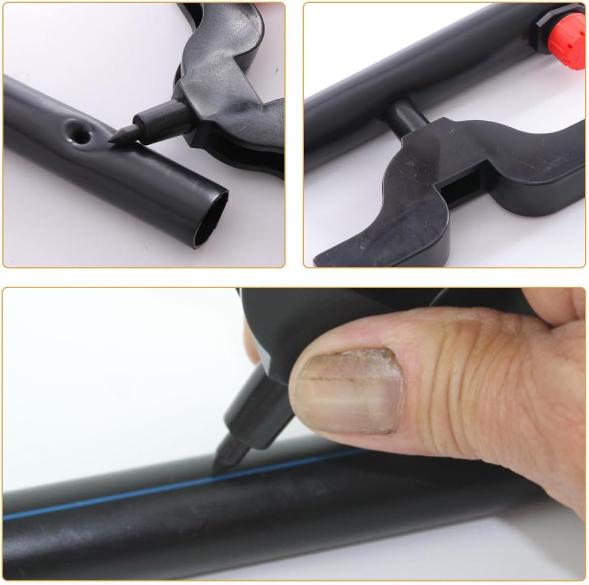 MAGICLULU 8pcs Plastic Drip Irrigation Tube Hole Puncher Set for Garden Watering, Mini and Bullhead Punch Tools, Sturdy Accessories for Automatic Irrigation Systems image 3