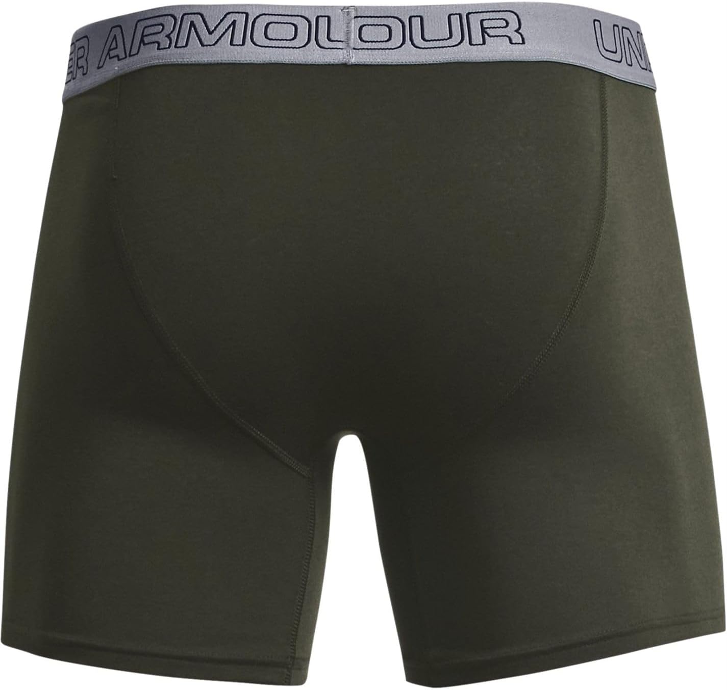 Under Armour Men's Cotton Stretch 6'' 3 Pack, Army/Navy/Steel, 4XL - Image 4