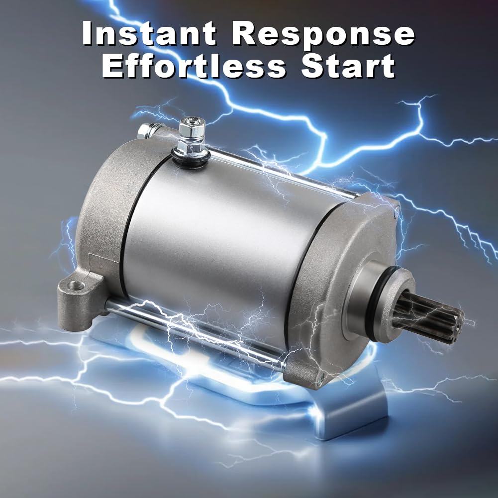 WATERWICH Starter Compatible with Yamaha Grizzly 400 450 600 660 Kodiak 400 450 Rhino 660 2001 2002 2003 2004 2005 2006 2007 Replaces 4WV-81800-00-00, 4WV-81890-00-00