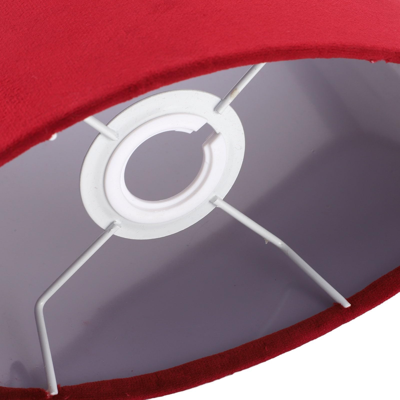 Paralumi ovali per lampade da tavolo, paralume in tessuto E27 E14 Copri lampada a clip Accessori paralume per lampada a sospensione da tavolo (Vino Rosso)