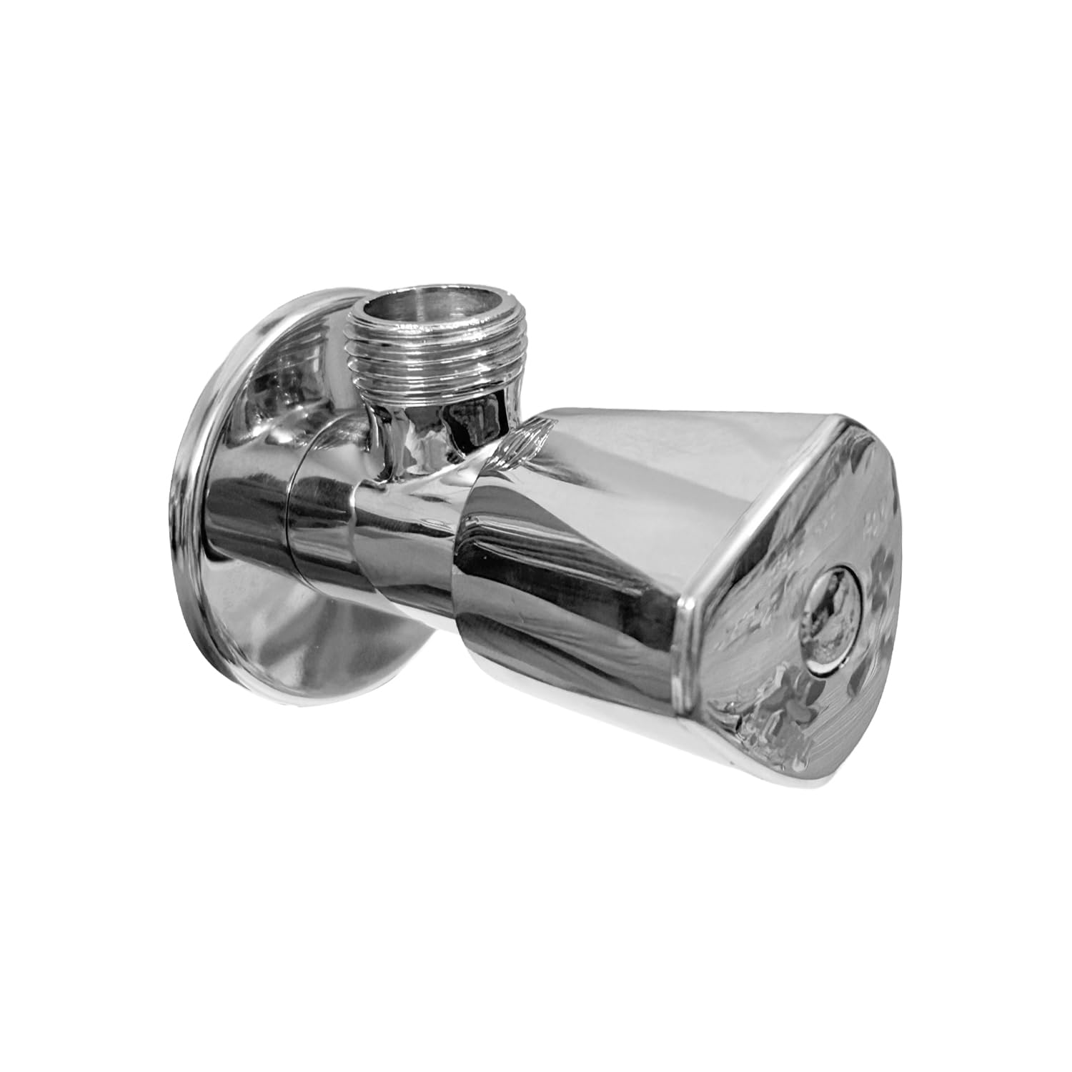 Albini Brass Triangle Angle Valve Chrome Coated with Wall Flange | Stop Cocke, Angular Stop Cock Tap for Geysers, Bathroom Kitchen Sinks, and Toilet Seat Sections (B0D3C6Z167) Amazon Price History, Amazon Price Tracker