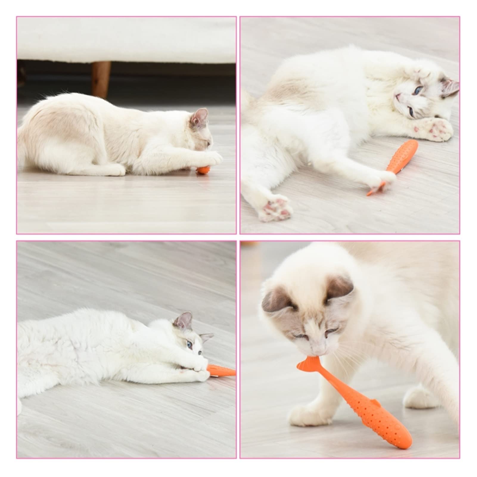 Kat Tandenborstel Vis, Siliconen Molaire Vis Speelgoed Met Kattenkruid Interactieve Tanden Reinigen Bijten Kauwen Speelgoed Voor Kat Kitten