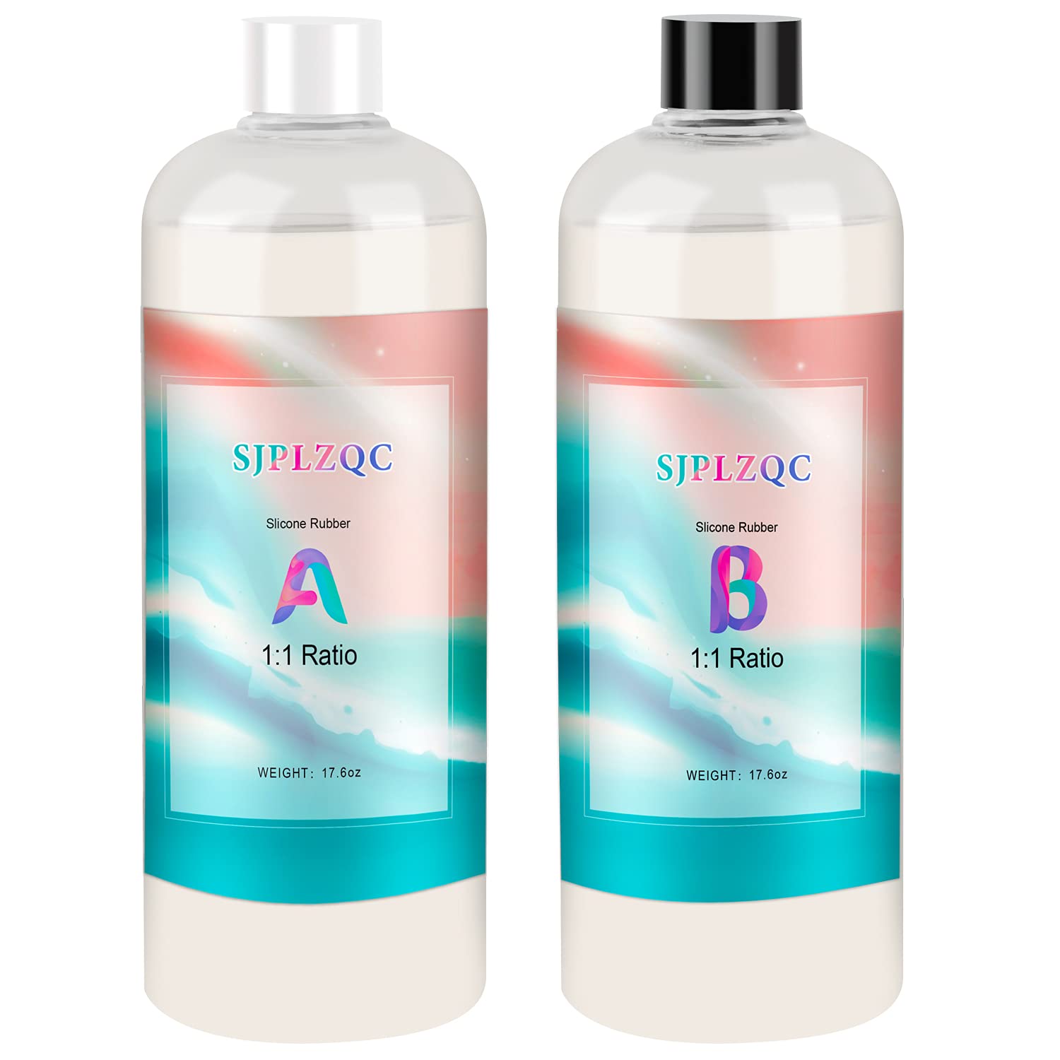 Silicone Mold Making Kit - 1000g 1:1 Mixing Ratio Fast Curing Liquid Silicone Rubber Clear Molds Making Silicone for Resin Molds, Jewelry Making, DIY Crafts (35 oz)