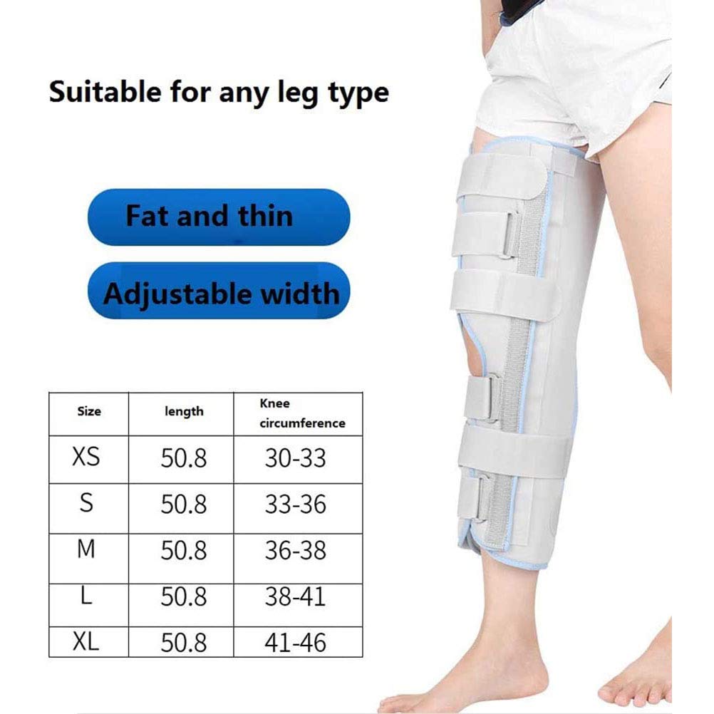 Soporte De Rodillera Ajustable, Manga De Compresión Elástica De Neopreno De Rótula Abierta Con Correas Ajustables, Para Preoperatorio Y Postoperatorio De Rodilla Y Recuperación De Lesiones O Cirugía