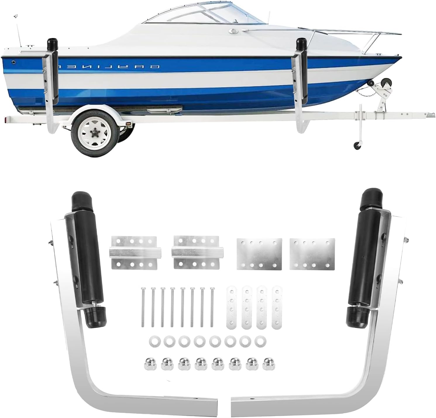 9-inch Heavy-Duty Roller Guide Rail, Suitable for Sailboat Trailers, Water ski Boat Trailers, Fishing Boat Trailers, or Ship Trailers, etc