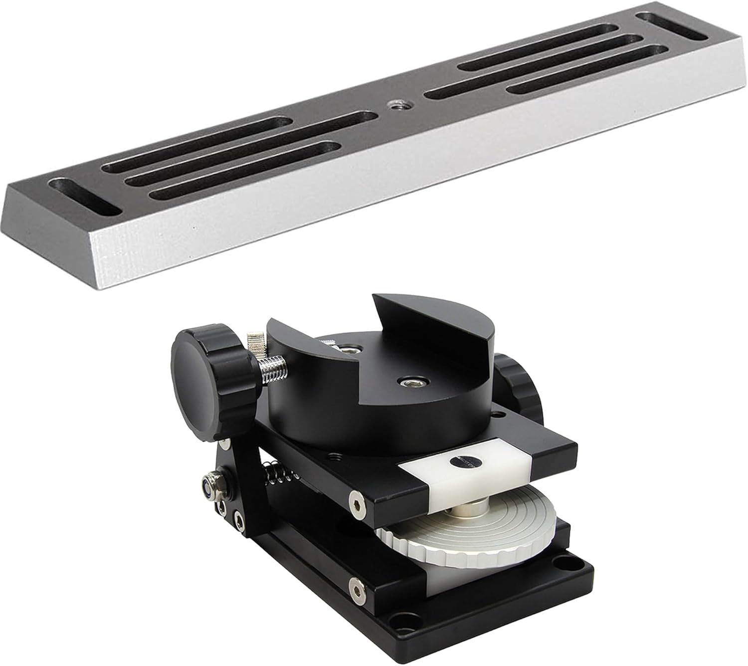 Astromania Guide Scope Mount - Bundle with - Deluxe Dovetail Plate Dovetail Rail with 228 mm Length