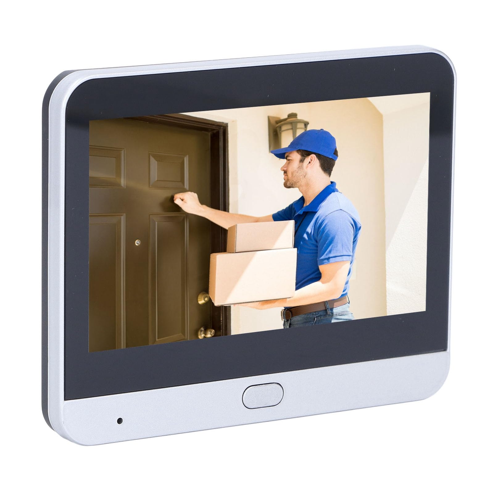 Dpofirs Kamera wizjer do drzwi z ekranem 4,3", 2 MP 1080p PIR, wykrywanie ruchu, kamera szpiegowska do drzwi mieszkania, inteligentna kamera monitorująca z noktowizorem do drzwi wejściowych