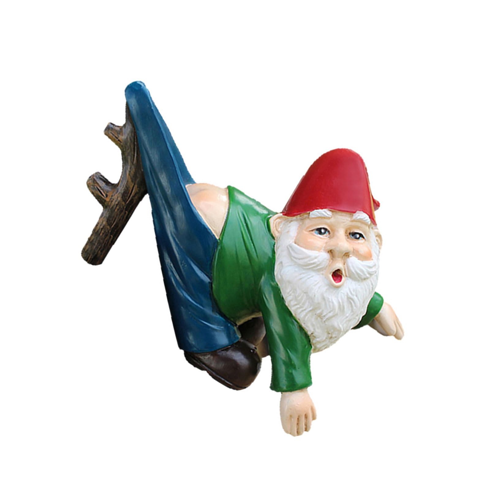 Hredyqw Hand Painted Outdoor Santa Statue Whimsical Resin Sculpture Garden Decoration Santa Statue