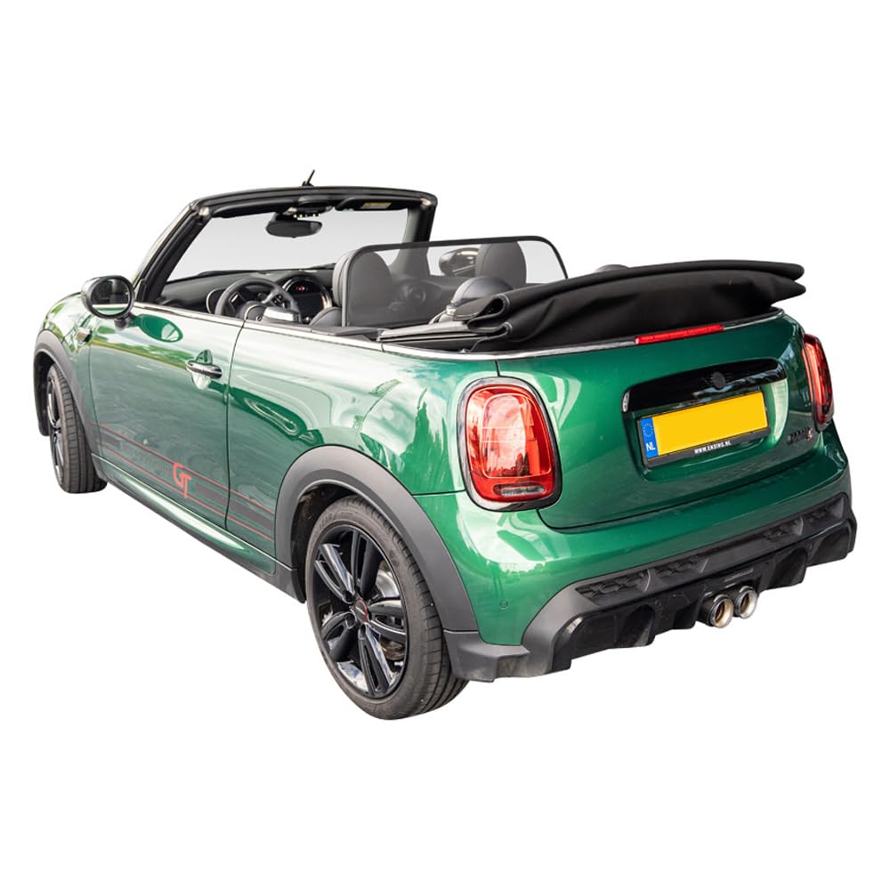 Aperta Windschott passend für Mini Cooper Cabrio (2015-2024) F57 - Ohne Bohren - 100% Passgenau OEM Qualität Schwarz Windstop Windabweiser