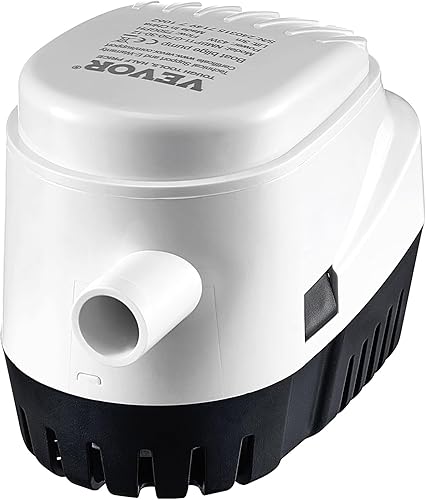 Miniatura 9 de VEVOR Bomba sumergible, 750 GPH 12 V eléctrica con interruptor de flotador, salida de 0.7 pulgadas, bomba de sentina marina para barcos, estanques,