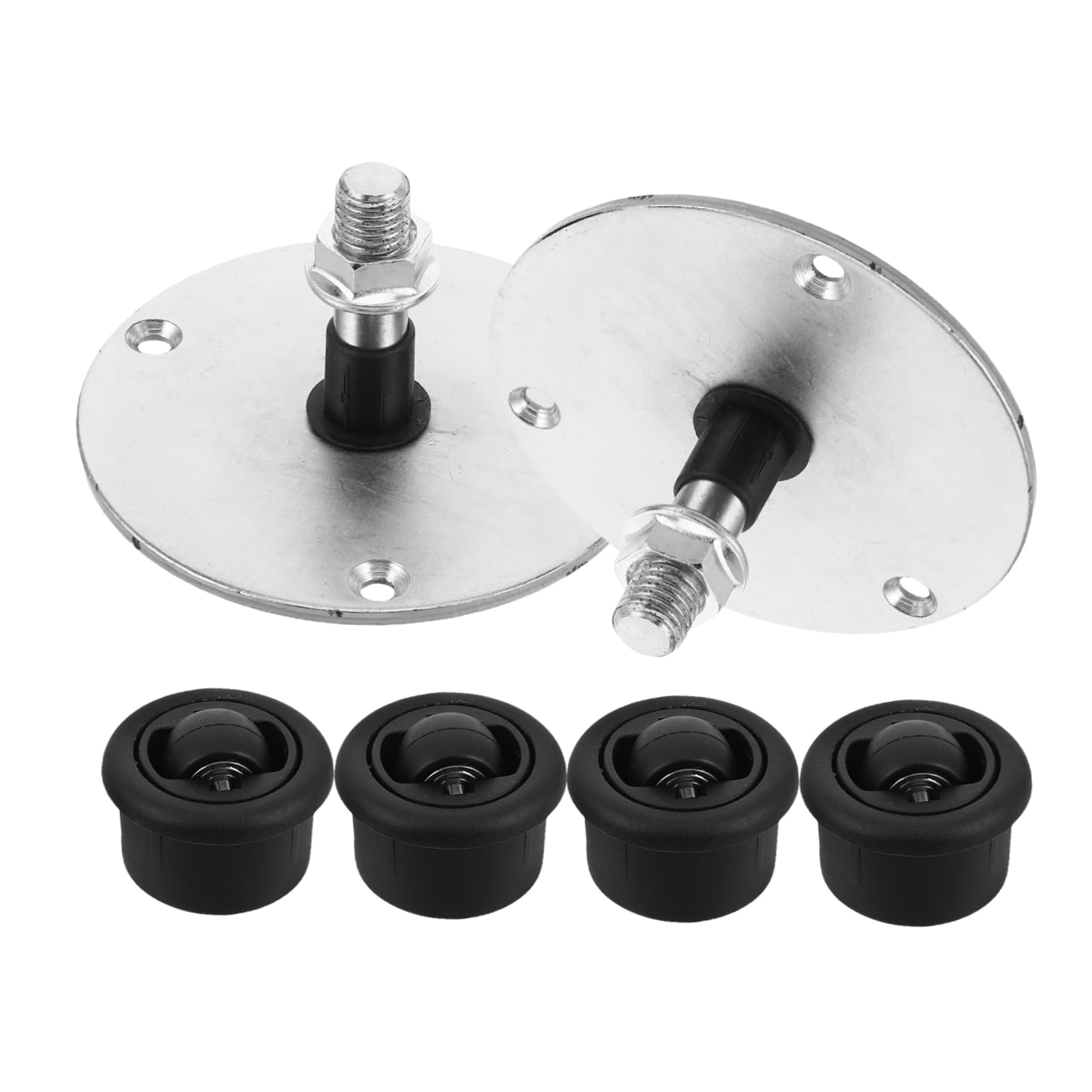 FELTECHELECTR 2Sets Rotating Rack Pivot Fitting of Shelf Hardware for Easy Installation Enhances DIY Skills Versatile for Various Cabinet Designs