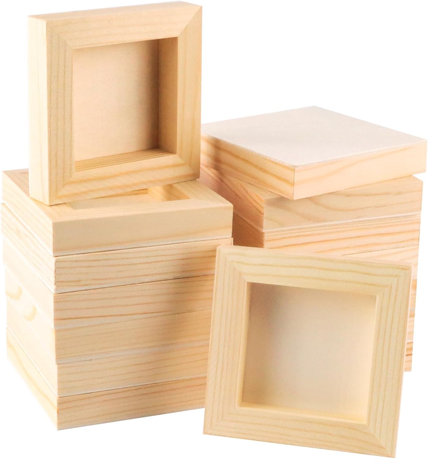 FSWCCK 5 Pack 11x14 inch Wood Panel Boards, Unfinished Wood Canvas Panels for Crafts, Painting Canvas, DIY Art Projects, Pouring, Arts Use with Oils, Acrylics