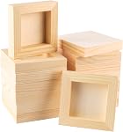 FSWCCK 5 Pack 4 x 12 inch Wood Panel Boards, Unfinished Wood Canvas Panels for Crafts, Painting Canvas, DIY Art Projects, Pouring, Arts Use with Oils, Acrylics