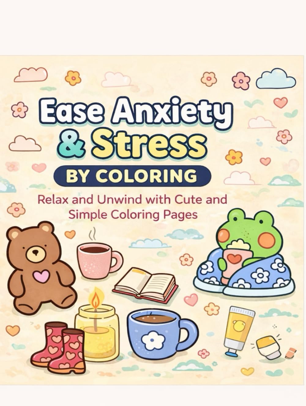 Sweet Adventures Coloring Book Cute Animals, Cozy Scenes & Nature Fun for Kids and adults