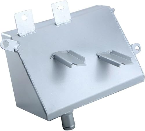 Miniatura 3 de Tanque de expansión de desbordamiento de radiador de depósito de refrigerante de aluminio con tapa 5072602AA para Ram 1500 2002-2003 Plata