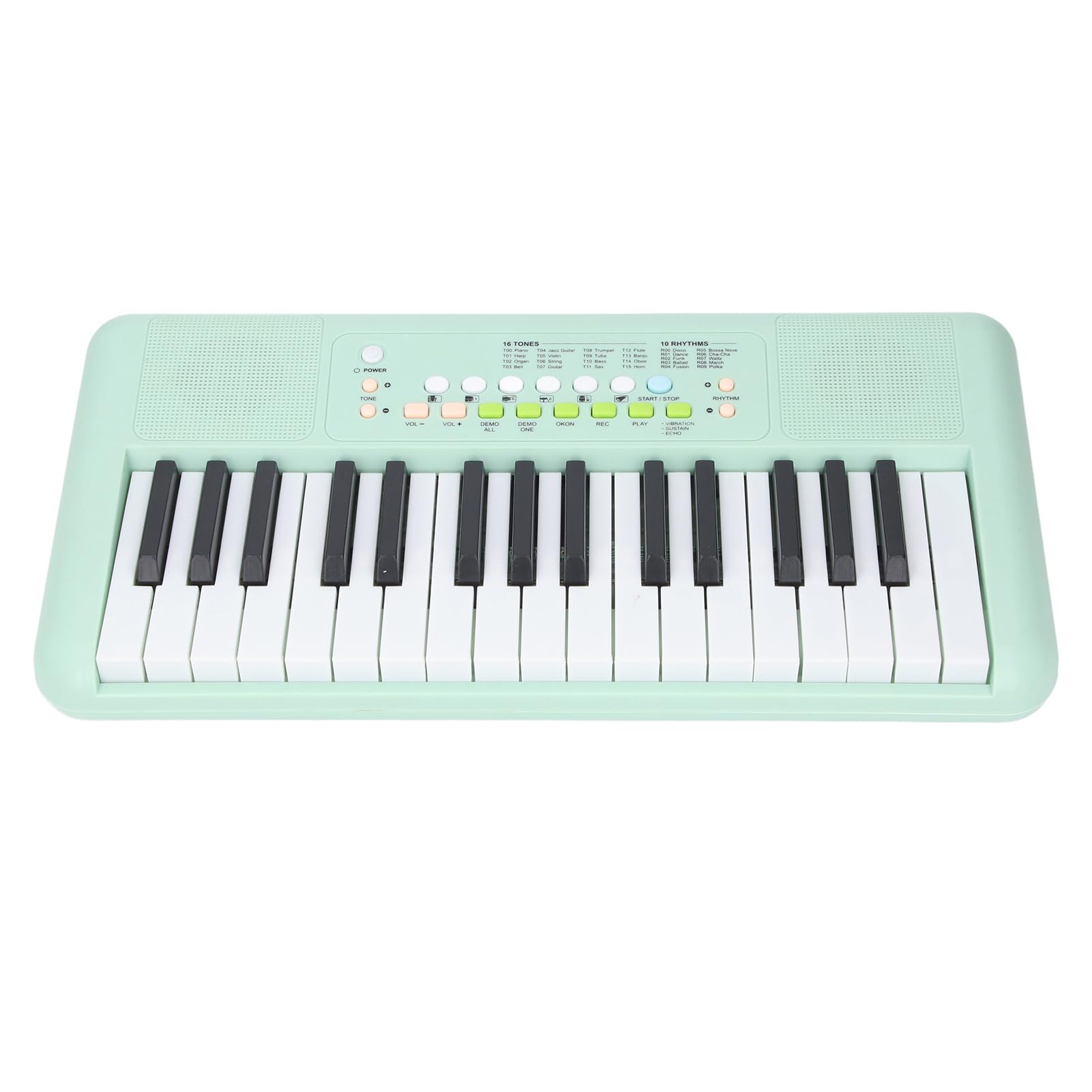 Amazon | Fockety 32鍵ピアノキーボード、16トーン、10リズム、エコー