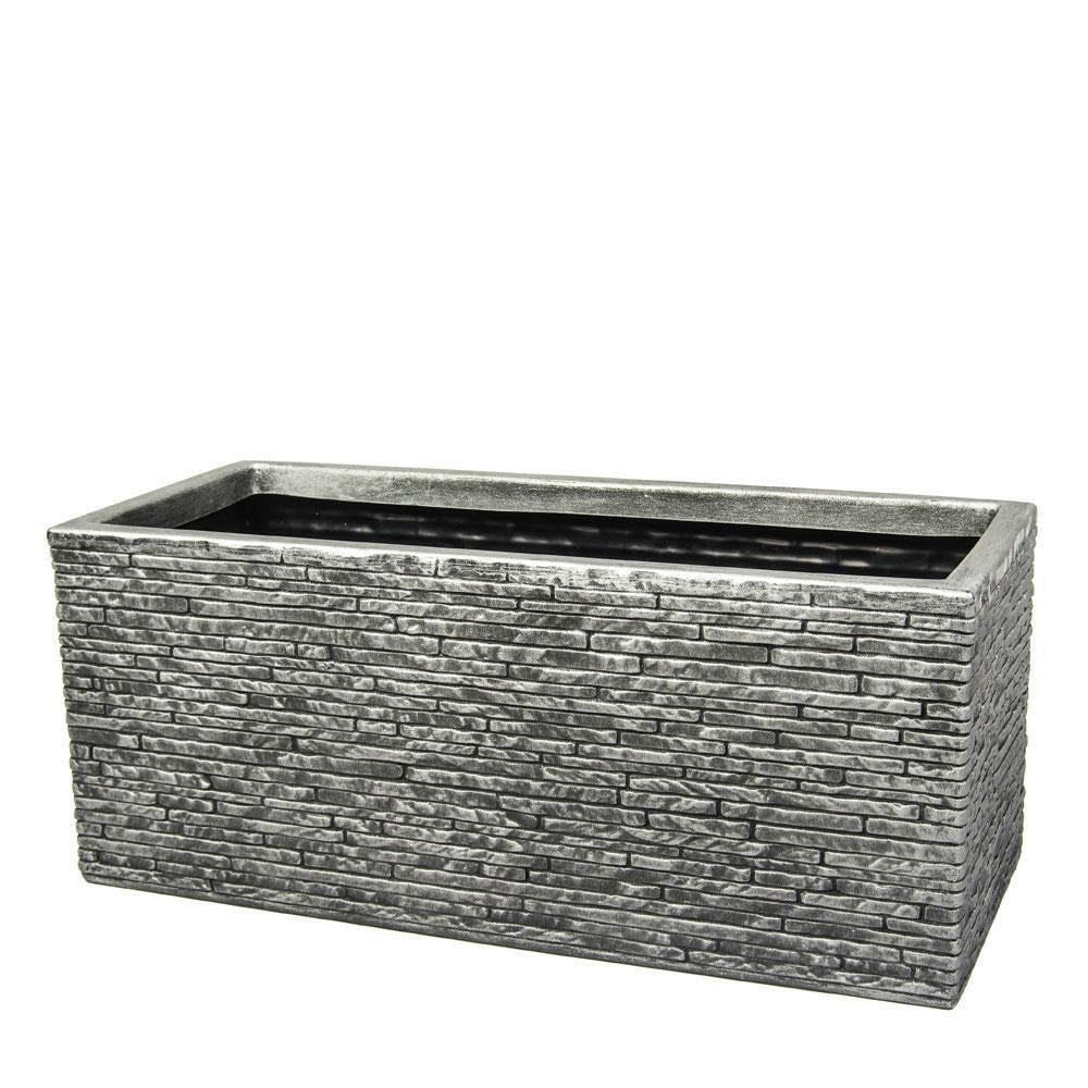 """Strata GN576 Slate Lightweight Garden Planter Trough - Durable, Stylish, and Weather-Resistant Plant Pot- Ideal for Your Outdoor Space (60 x 25 x 25.5cm)"""