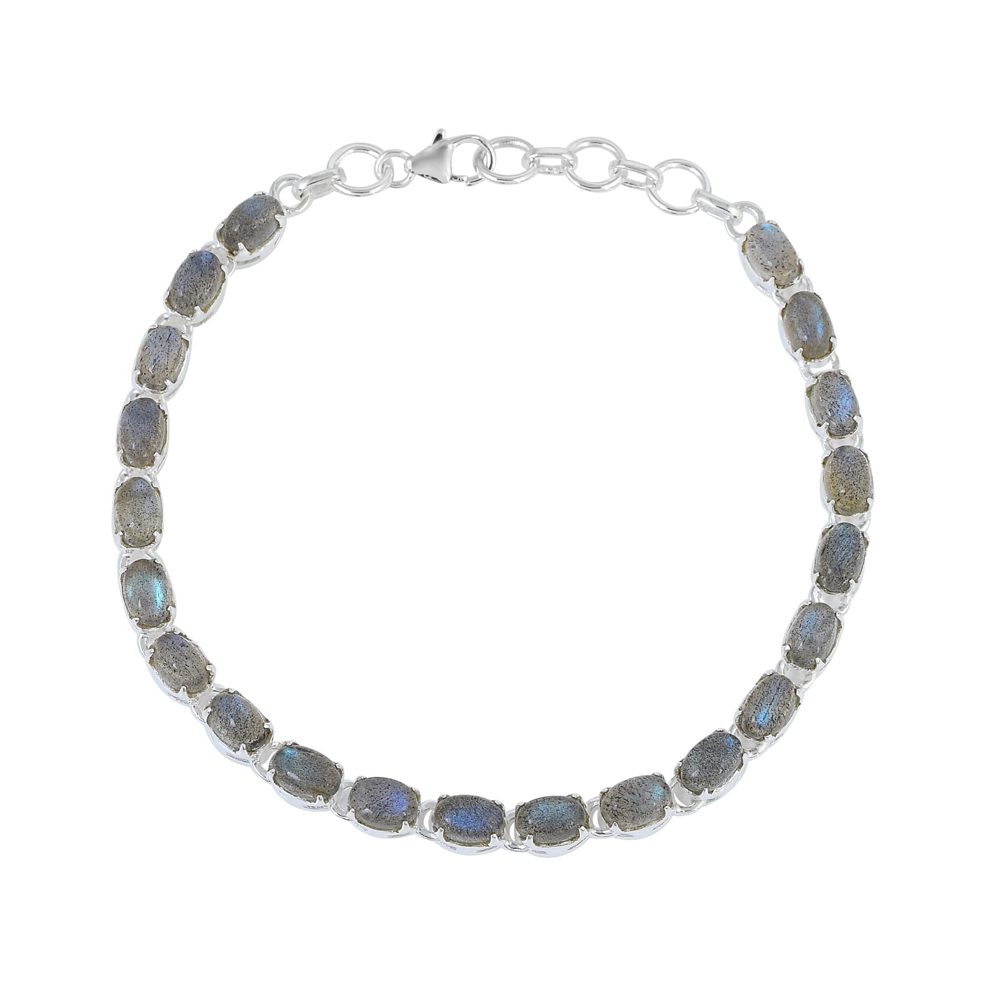 Ravishing Impressions Labradorite 925 Solid Sterling Silver Tennis Bracelet| Bracelet and (B08YKHXQWC) Amazon Price History, Amazon Price Tracker