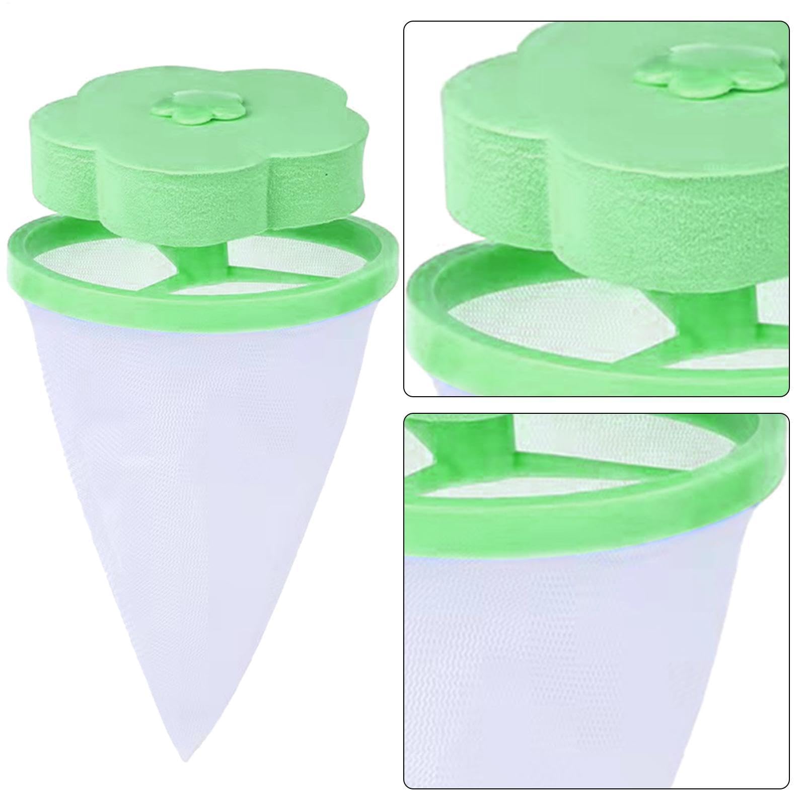 Washing Machine Hair Catcher,Reusable Hair Filter Bag for Laundry - Plum-Shaped Cleaning Mesh Bags, Household Floating — view 5