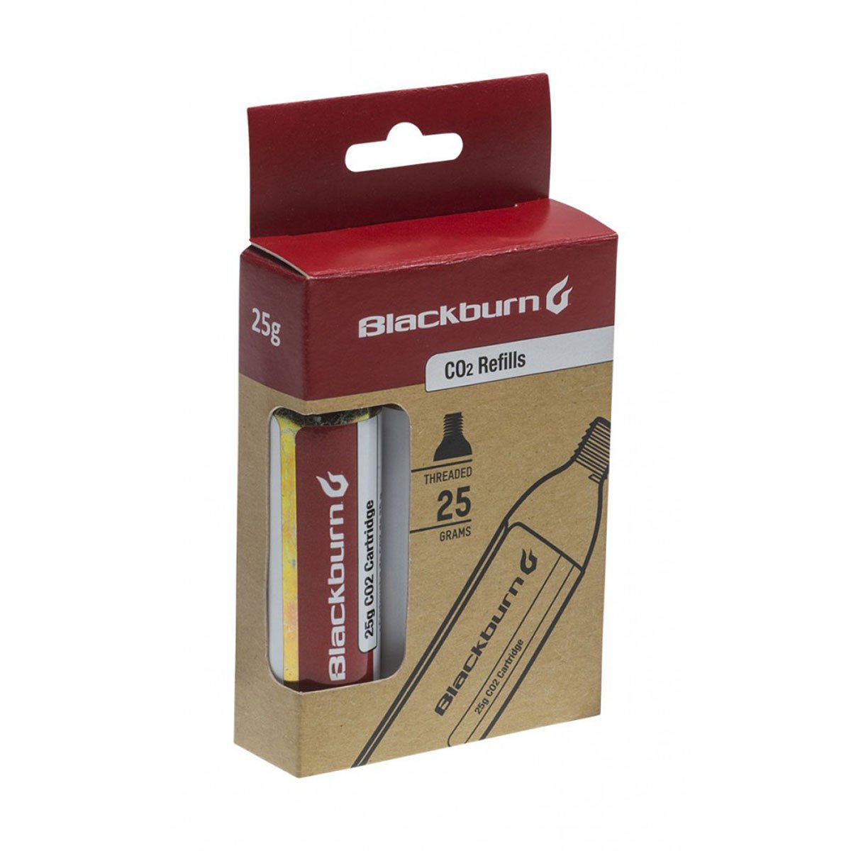 Blackburn CO2 25G Threaded Cartridges Pack - 3 Pack
