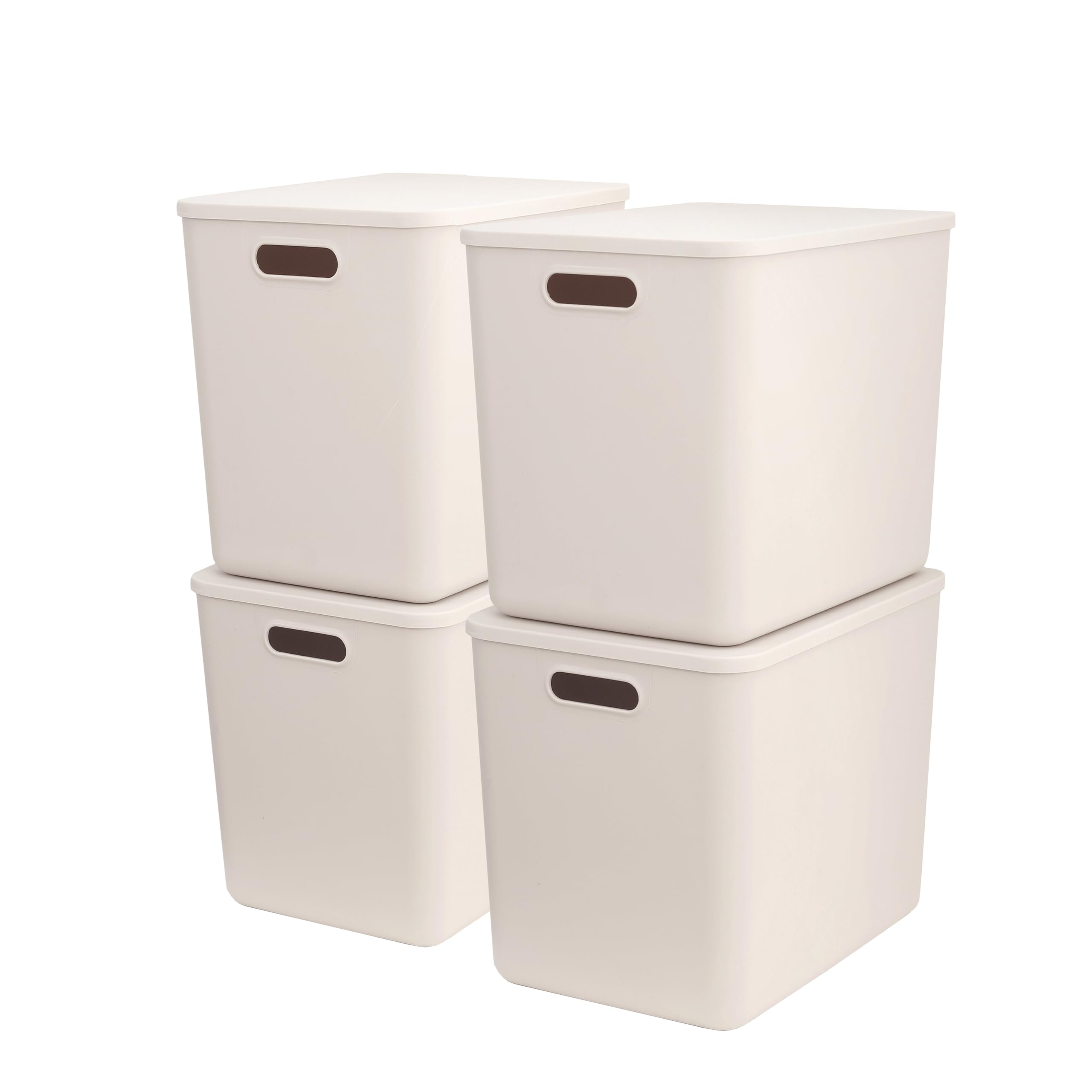 Amazon｜プラスチック 収納ボックス 蓋付き 約 幅36.5×奥行26×高さ30