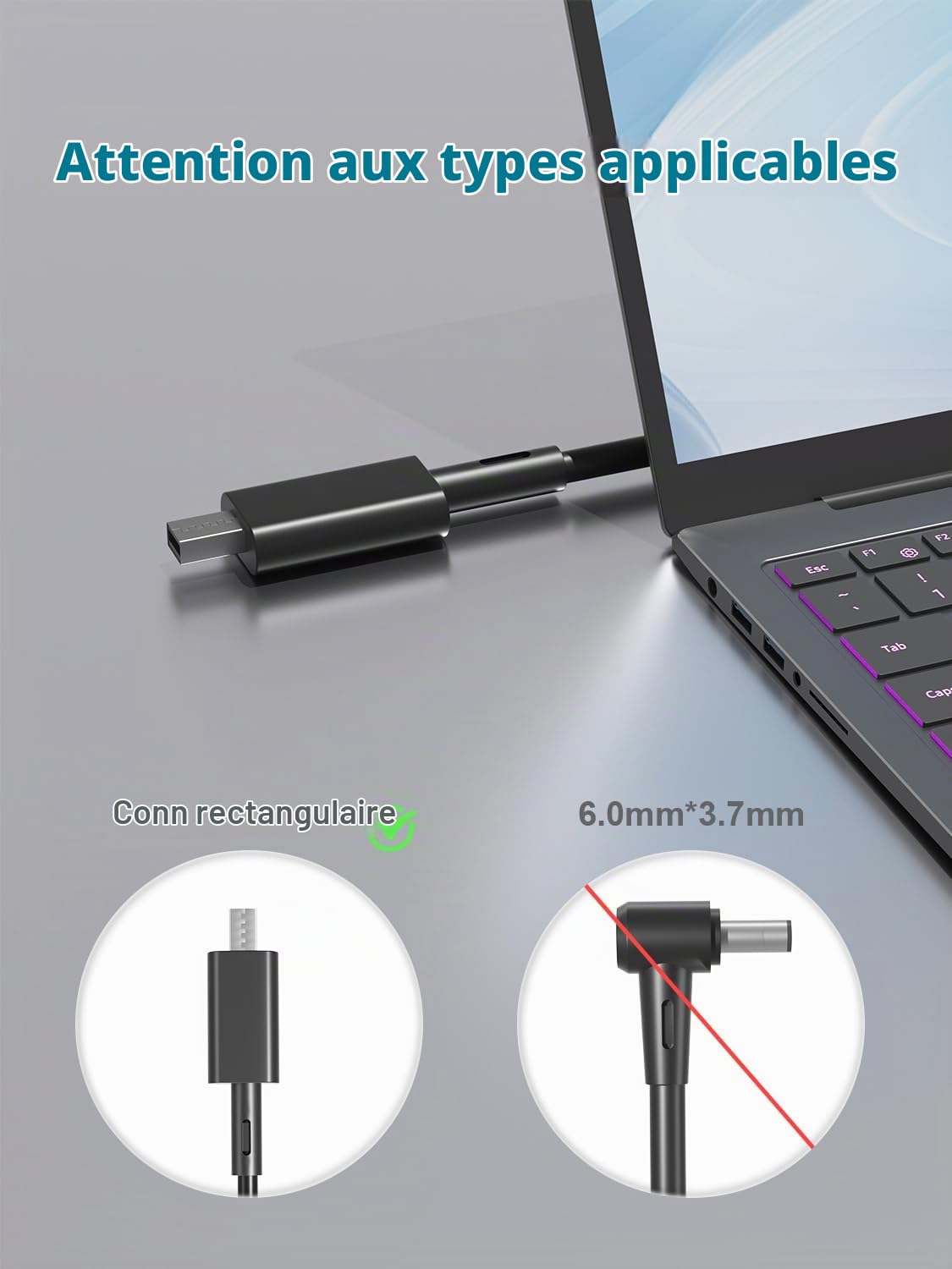 230W Chargeur Compatible avec ASUS TUF Gaming A18 A16 A14 ROG Zephyrus G14 G16 2025 2024 Series FA808 FA401 FA608 GU605 GA605 GA403 ProArt P16 PX13 ROG Flow Z13 GZ302EA Laptop Alimentation