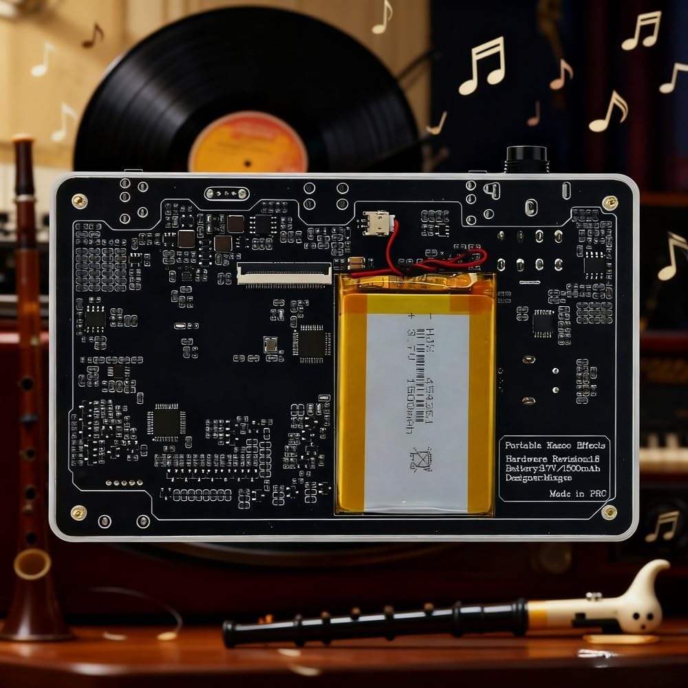 Kazoo Processore di effetti, sintetizzatore digitale portatile a 24 bit con oltre 60 patch per chitarra e ronzio vocale, USB-C per interfaccia MIDI per creatori di musica
