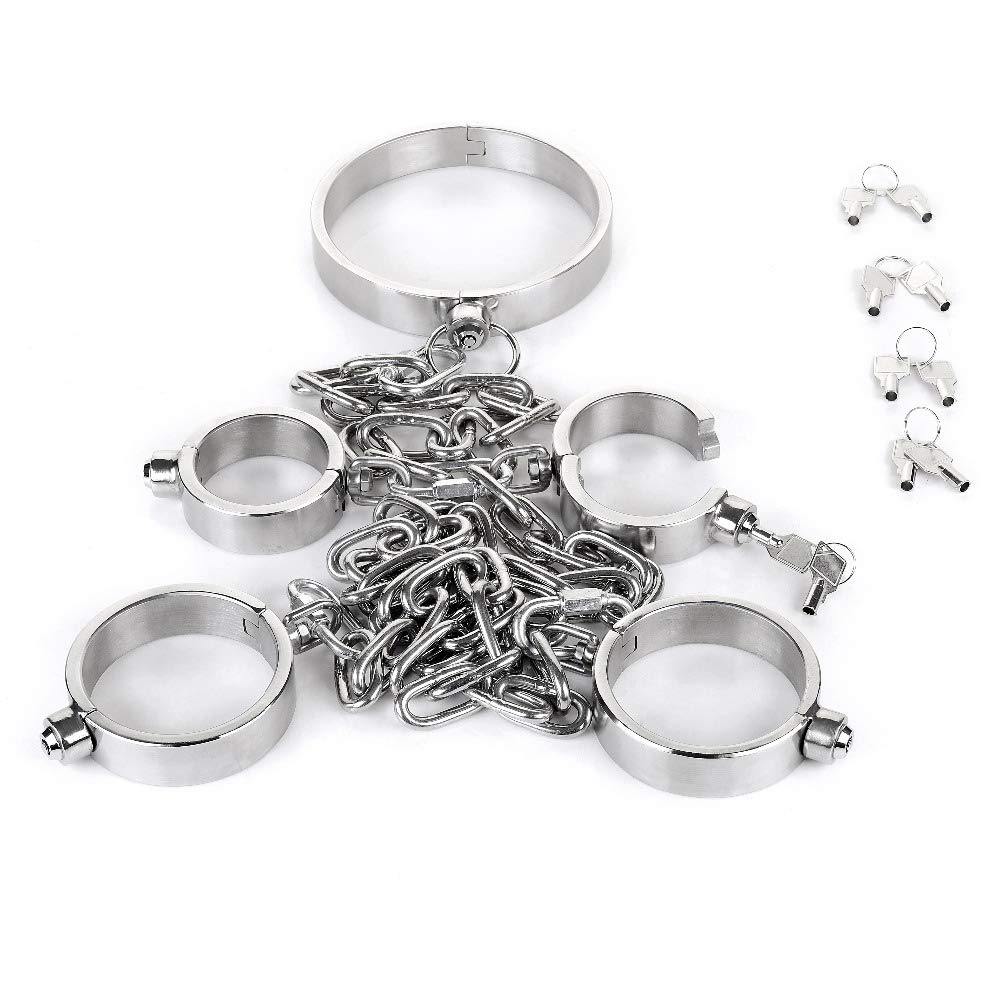 Command Attention with Bold Metal Wrist & Ankle Cuffs