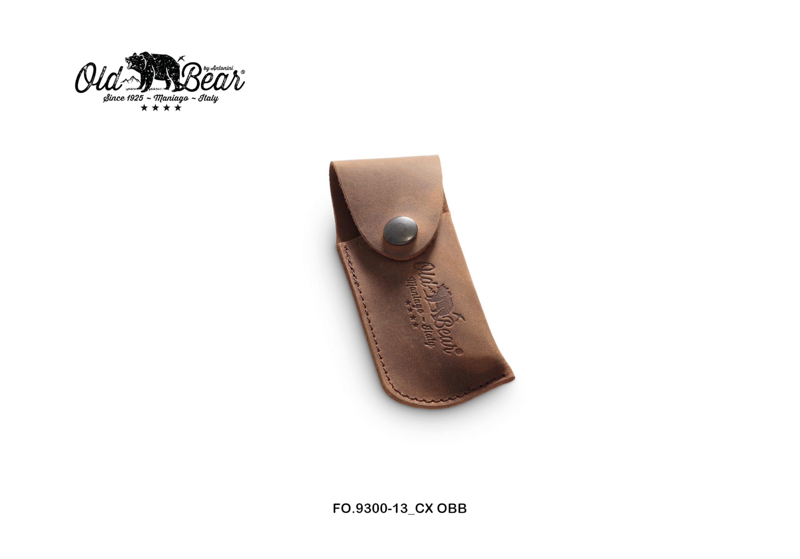 Old Bear Cofanetto regalo linea classica: Coltello legno noce misura M + fodero (art. GIFT-BOX_LNP_MF OBB)