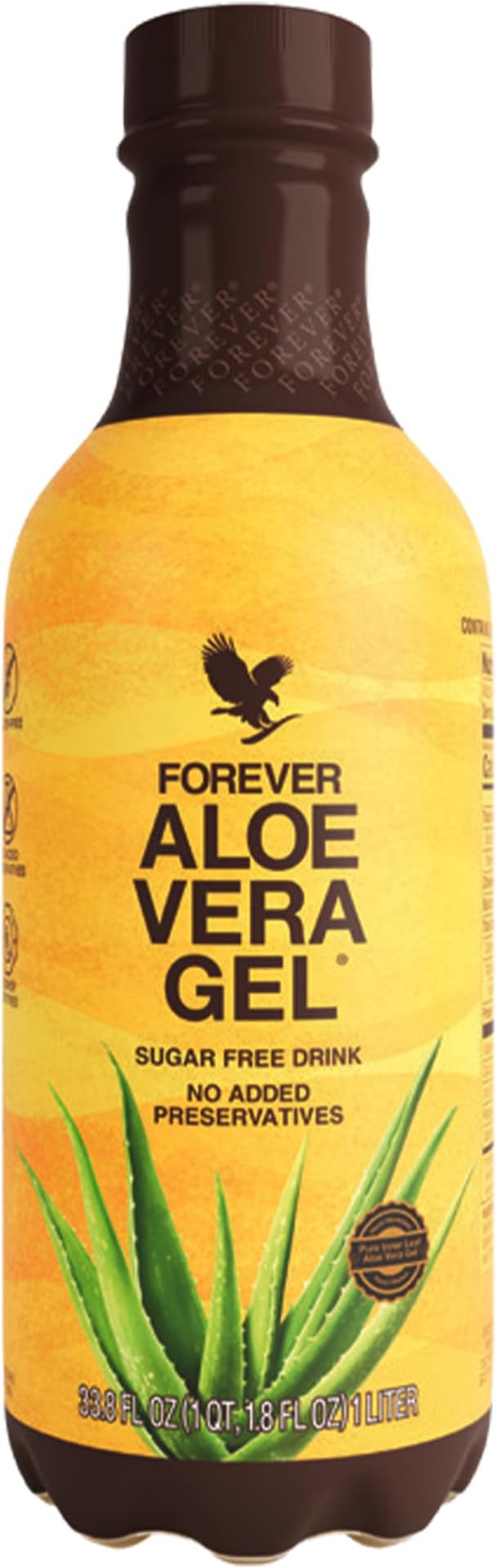 Forever Living - Aloe Vera Gel, Pure Inner Leaf Juice, 99.7% Aloe Content, Preservative-Free, 33.8 fl oz