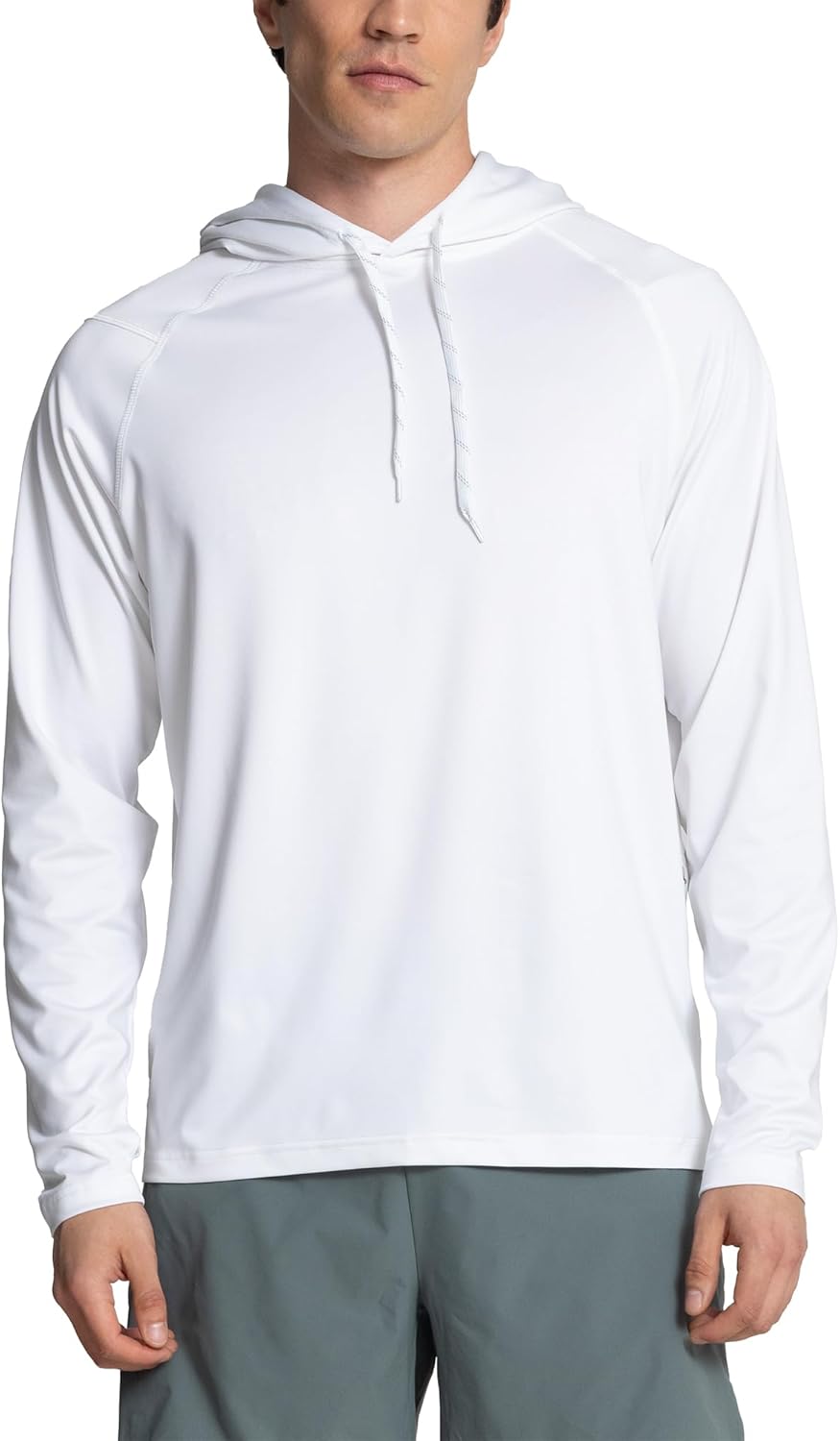 Weatherman Sun Hoodie for Men & Women – Lightweight Long Sleeve UPF 50+ Quick Dry Shirt for Fishing, Hiking, Outdoors (White - L)