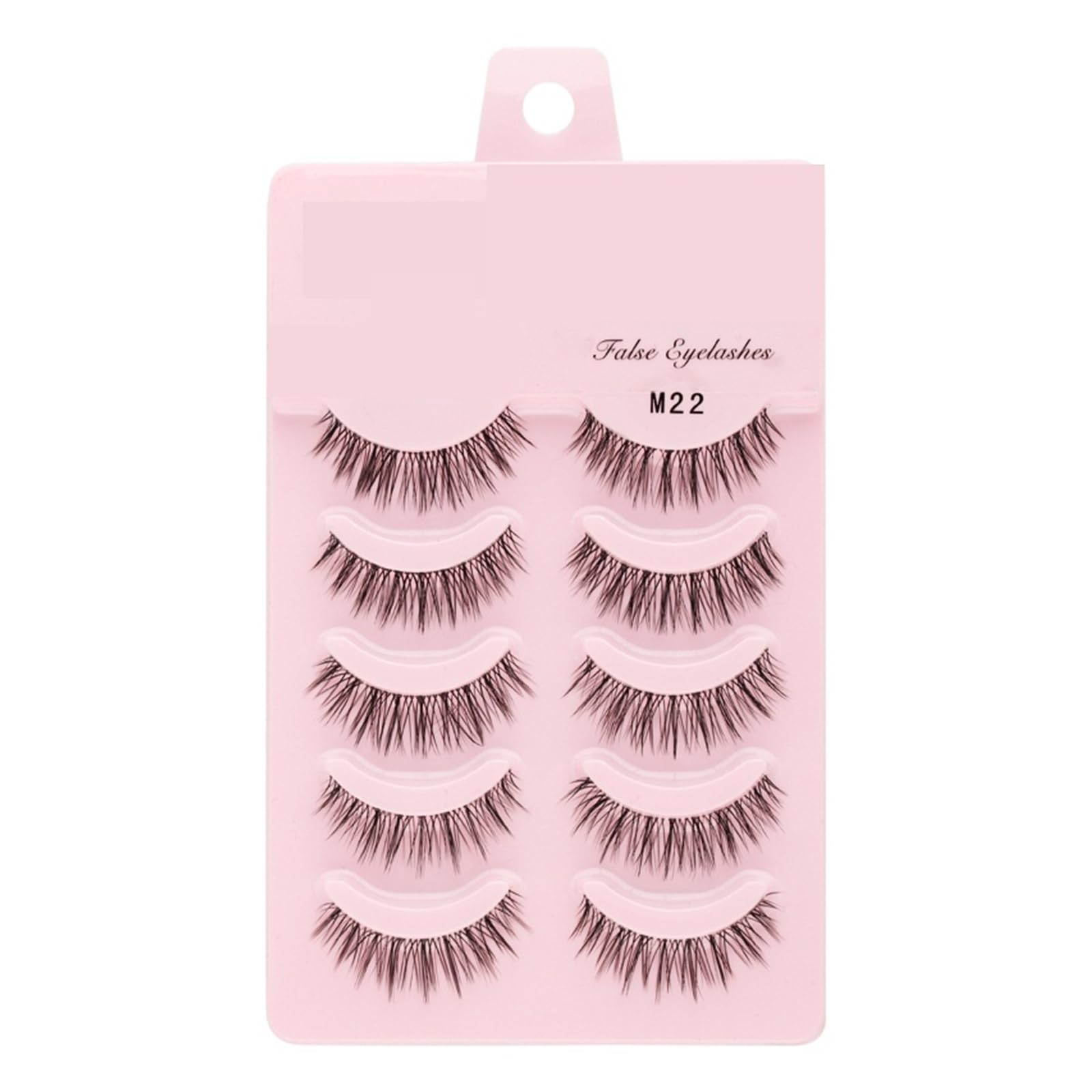 UAMOU 2-50Boxes Manga Lashes False Eyelashes Doll Korean Natural Anime Lashes Spiky Thick Faux Mink Eye Lash Strips