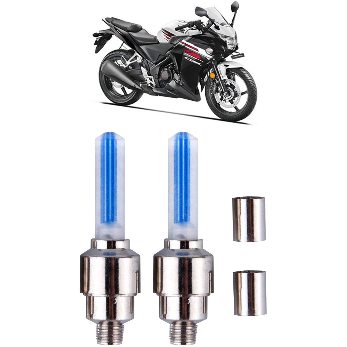 AutokraftZ Bike Tyre Led Light with Motion Sensor Honda Cbr 250R (Set of 2)