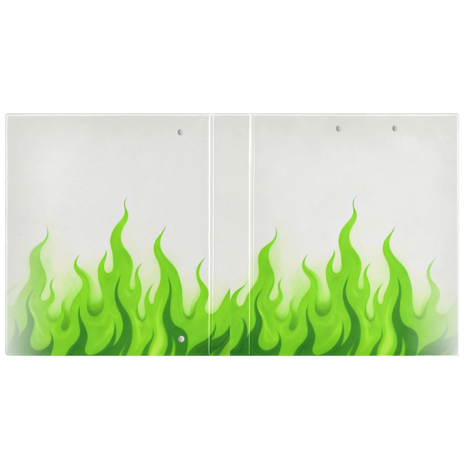 Raccoglitore per materiale scolastico da 1 e 1/2 pollici, bianco fluorescente verde freddo