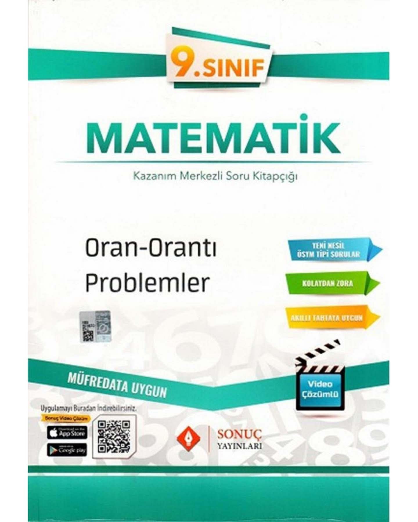 9. Sınıf Matematik Oran Orantı Problemler Soru Bankası