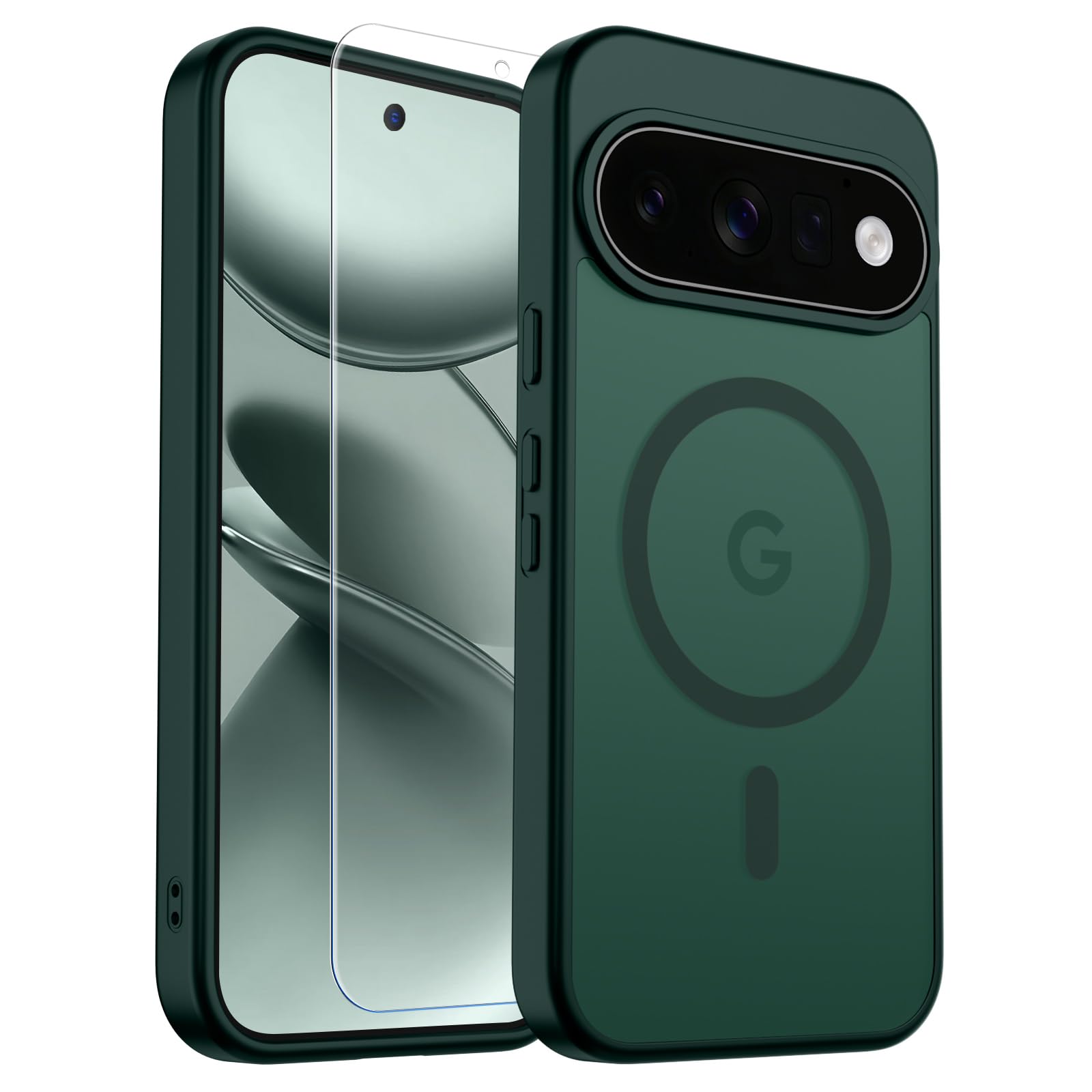 SUPFINE Magnetic for Google Pixel 11 Pro XL Case - Forest Green