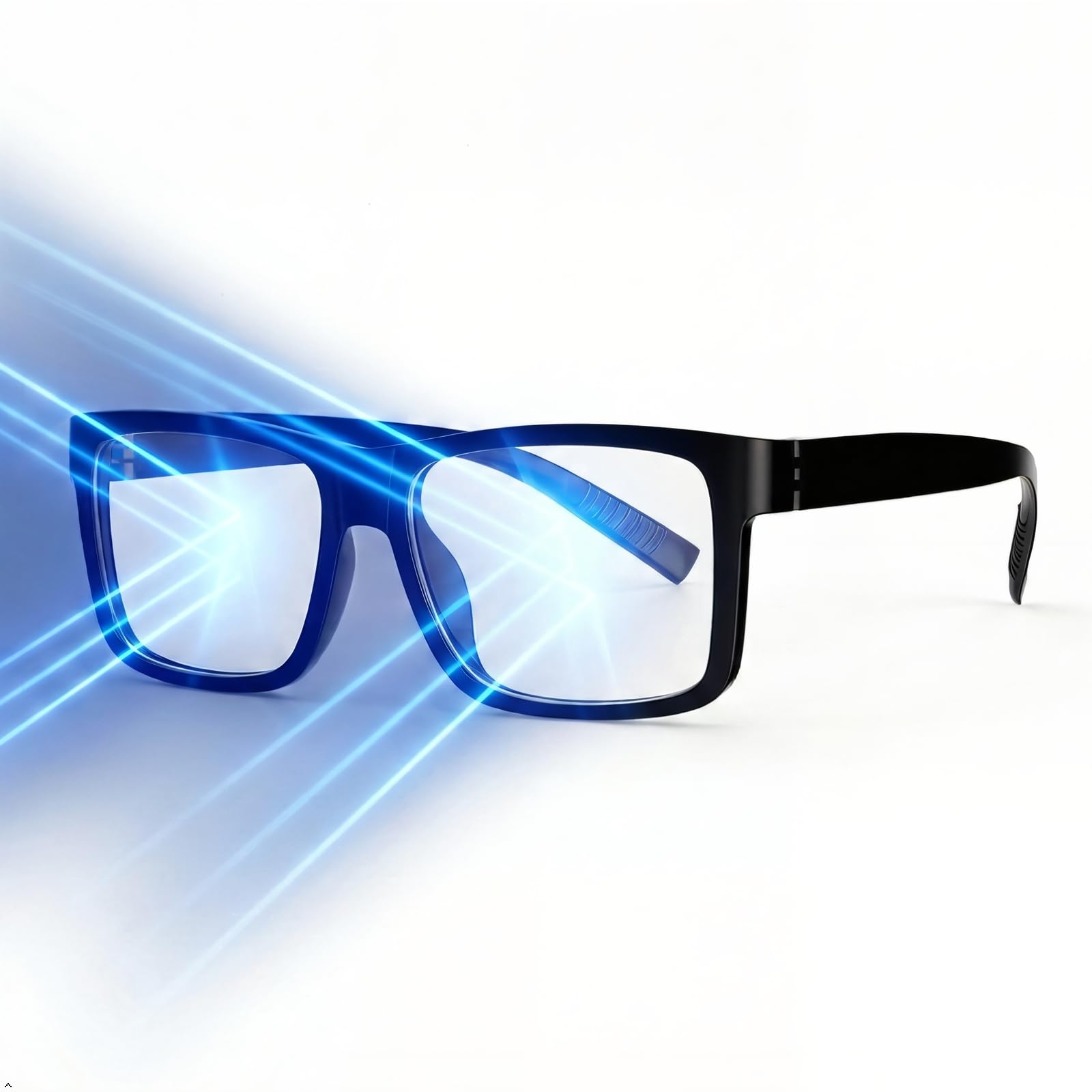 Eyekepper 6 Paia Occhiali da Lettura Oversize Anti Luce Blu per Uomo Lettori di Computer con Cerniera a Molla Senza Viti Senza Metallo