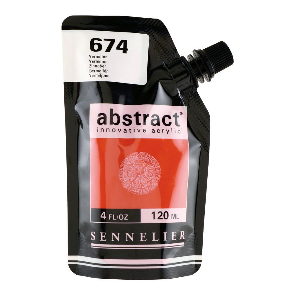 Sennelier : Abstract Acrylic Paint : 120ml : Satin : Vermilion