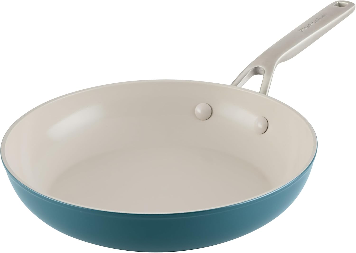 KitchenAid Hard Anodized 10" Nonstick Ceramic Frying Pan: 10 Inch Stir Fry Pan, Stainless Steel Handle, Hand Wash