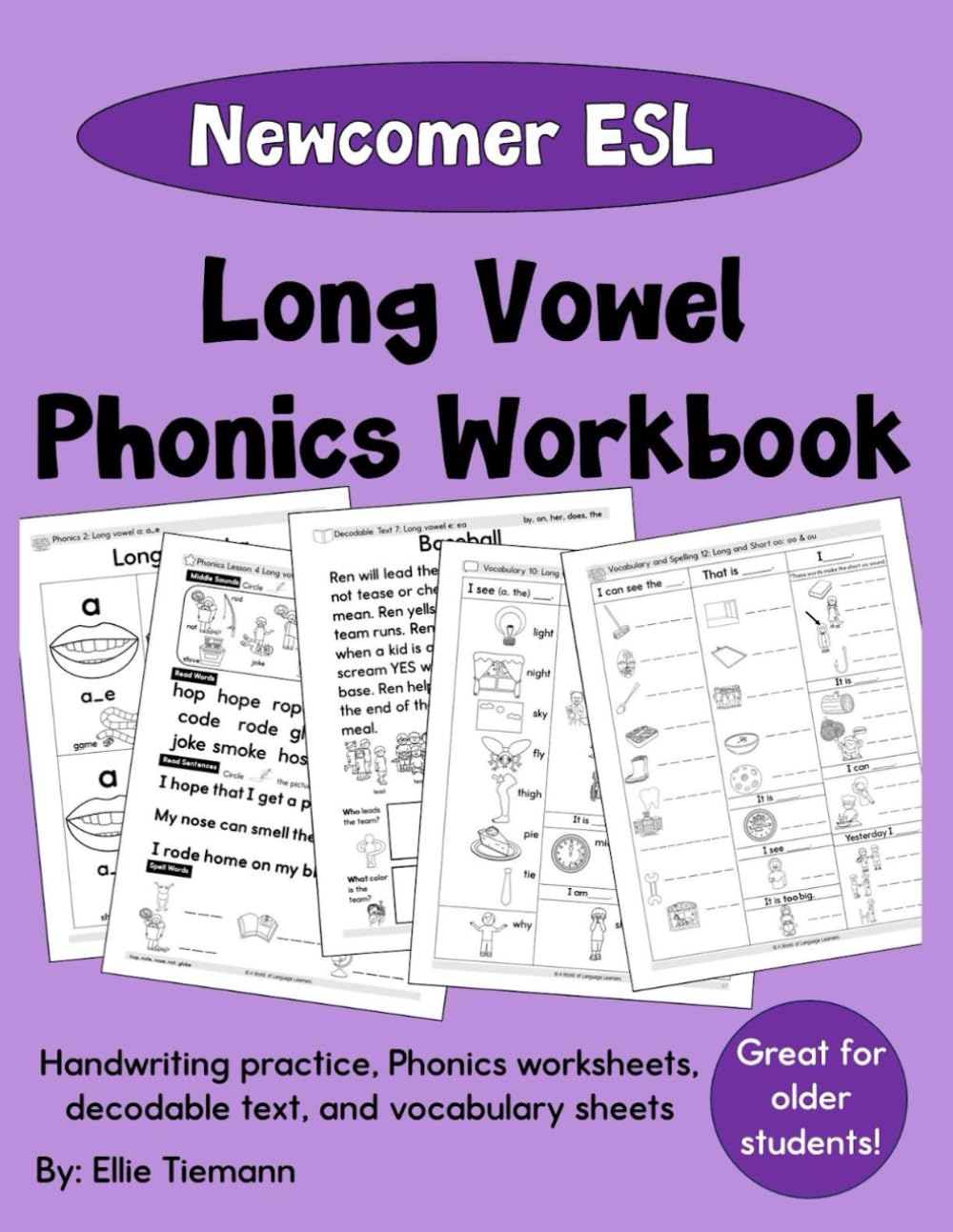 ESL Phonics Workbook: Newcomer Students | Long Vowels (Newcomer ESL Phonics Workbooks)