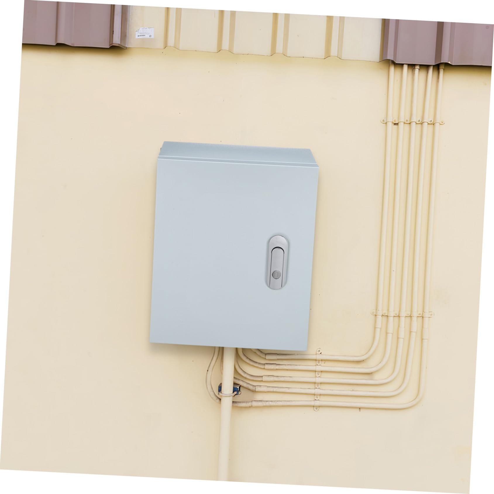 Operitacx Wandmontierter Außenverteilerkasten aus Edelstahl mit Verstärktem Gehäuse und Langem Schloss für Zuverlässige Elektrische Steuerung im Haus