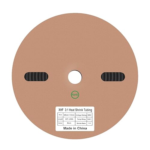 Miniatura 16 de XHF - Tubo termorretráctil impermeable de grado marino, forrado con adhesivo, aislamiento sellado a prueba de aceite, de 4 a 82 pies de largo, 3/32
