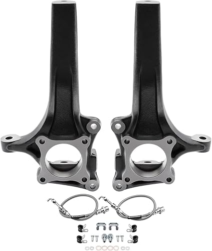 Miniatura 4 de Supreme Suspensions - Kit de elevación completa para Ford F-150 2015-2020 2WD husillos de elevación delantera y bloques de elevación trasera con