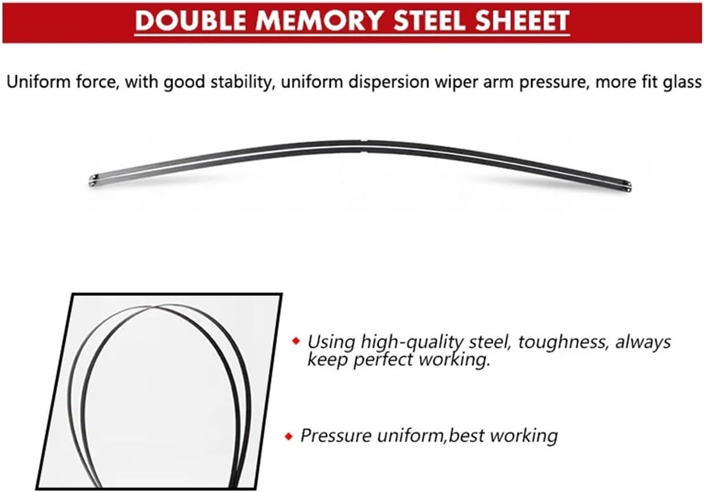 Car Wiper Front Wiper Blade 24"+24" Fit For 2013 2014 2015 2016 2017 Front Windscreen Wipers Accessories(Left Steering 2424)