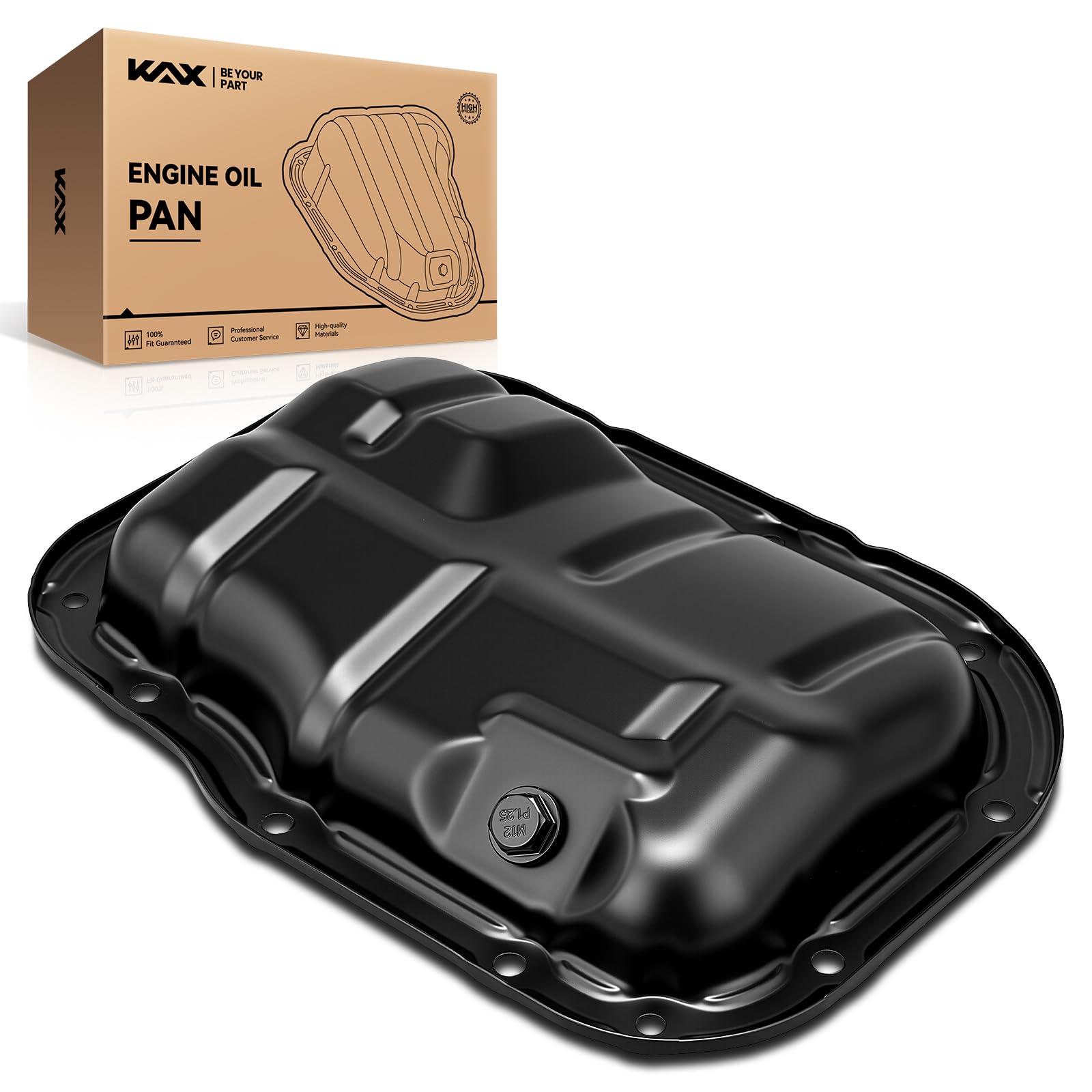 KAX 264-324 Engine Oil Pan Fit for Toyota Corolla 2011-2018, Toyota Prius 2010-2020, Toyota Corolla 2009-2010 2019-2020 1.8L, Toyota C-HR 2018-2020, with Drain Plug