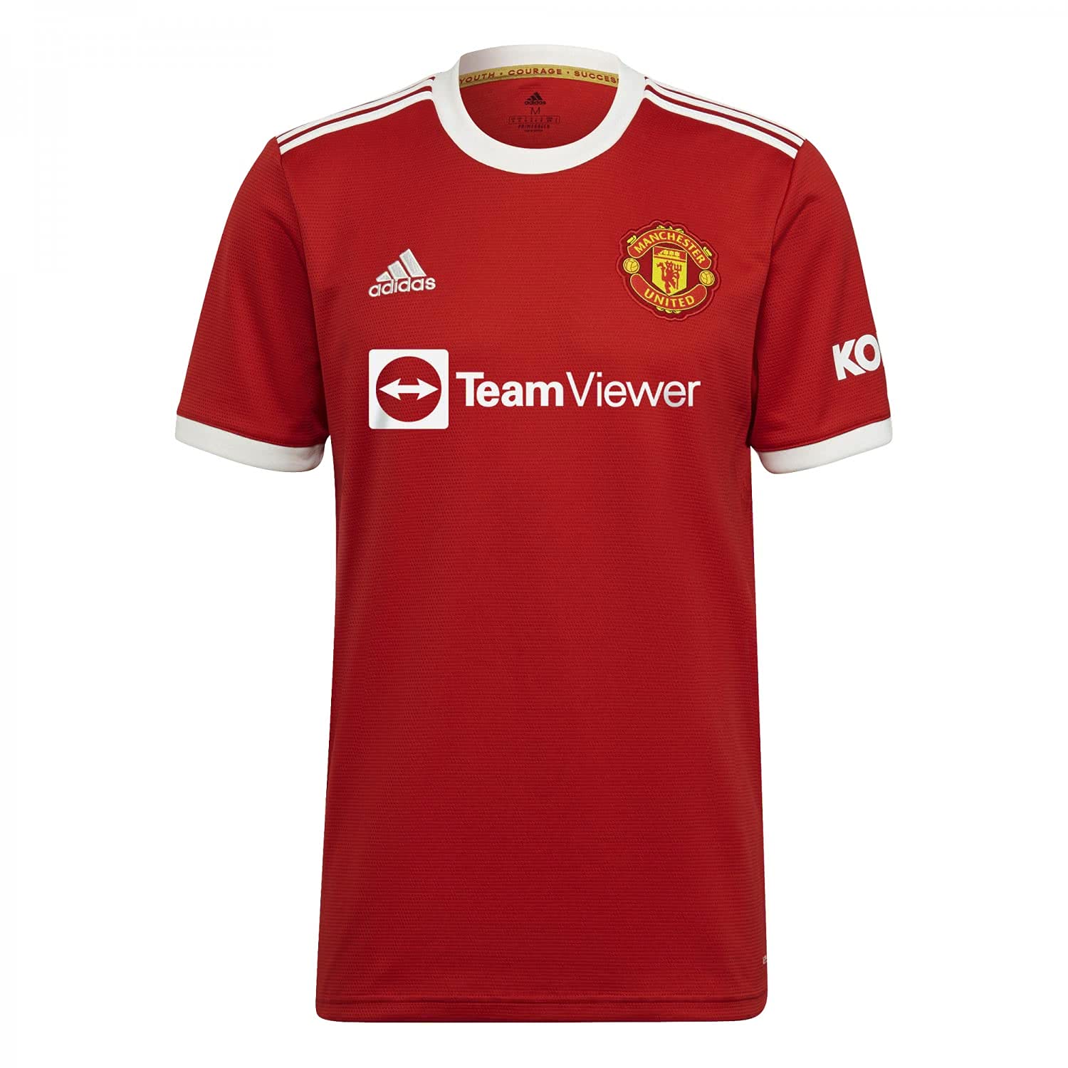 '21-'22 Man Utd Home Shirt Polyester Manchester United Made By: Adidas Men's Red Xxl