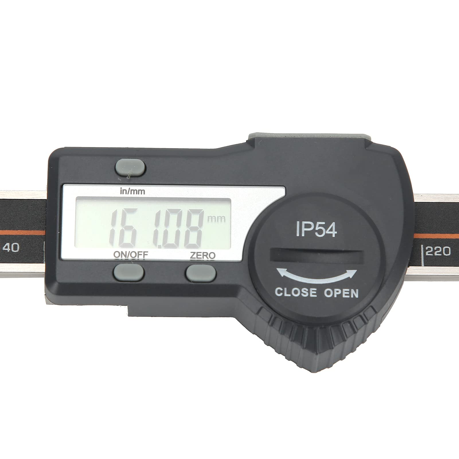 Regla de pantalla digital Medidor de lectura remota horizontal Herramienta de medición de ensamblaje de torno Instrumento de medición de precisión de 0 300 mm para máquinas
