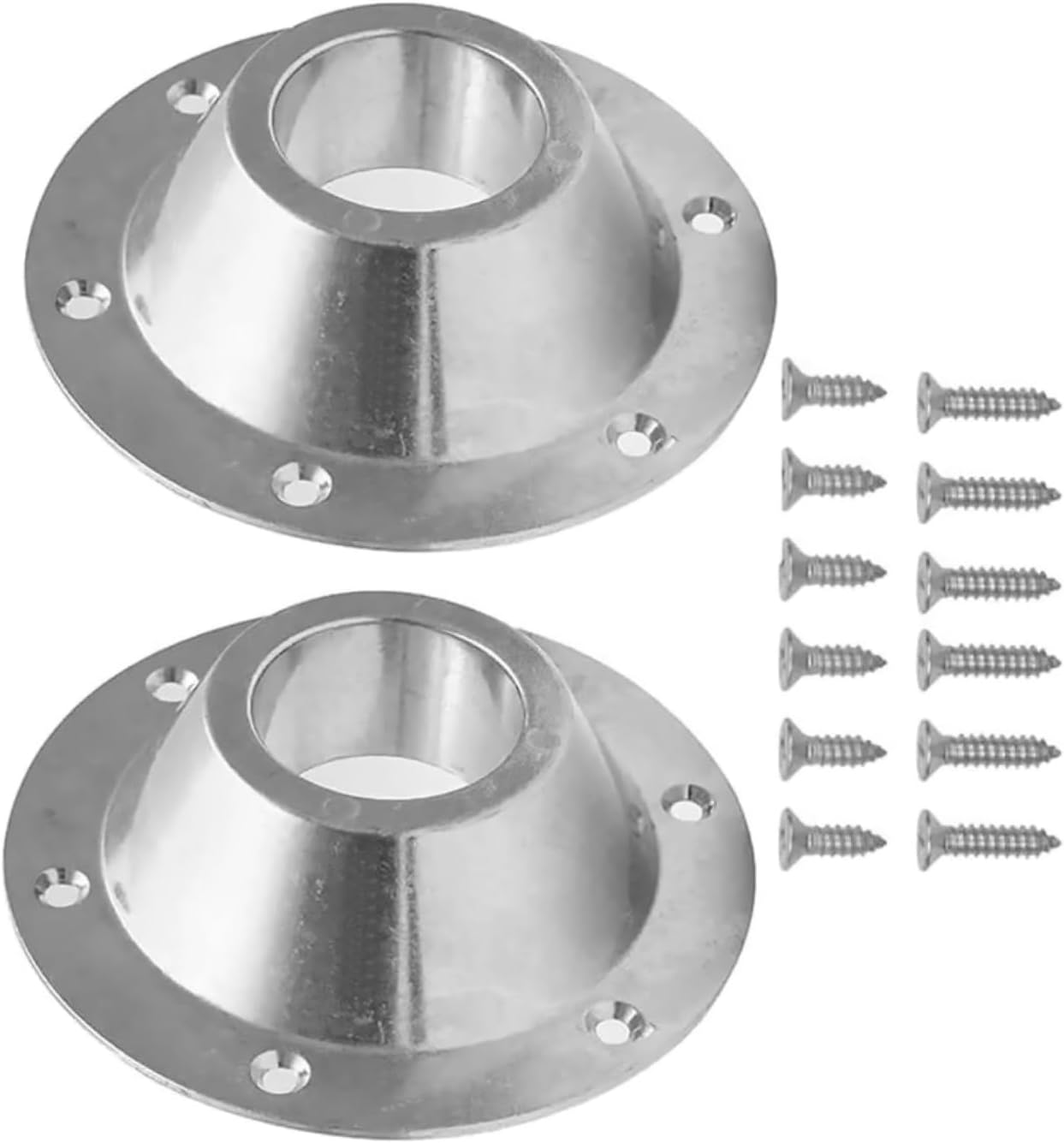 2* RV Table Bases Aluminium Floor Fixed Mounting Pedestal Camper US