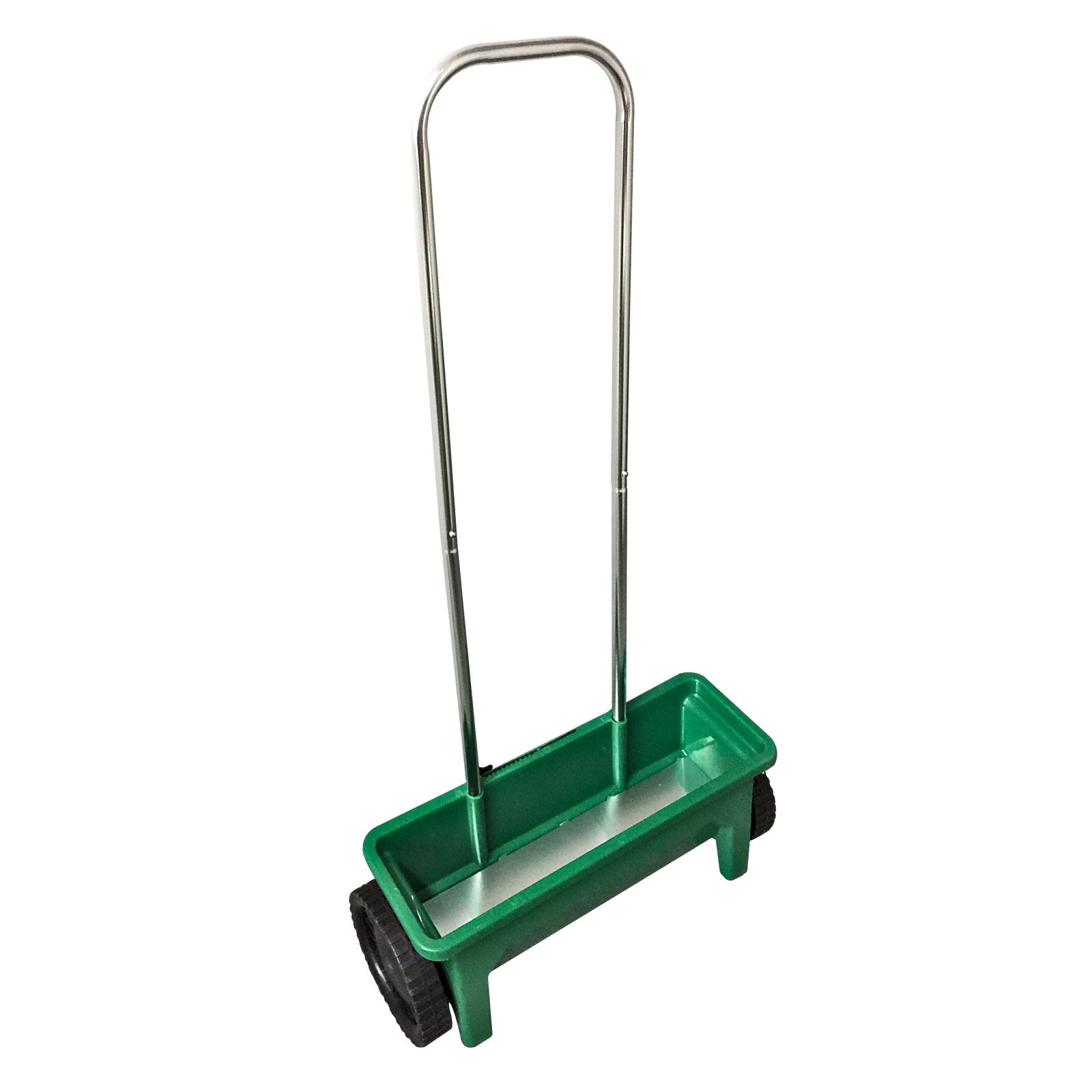 DEMA Streuwagen 12 Liter – Handlich, Stufenlose Streumengenverstellung, Extra Breite Streubreite, PVC Leichtlaufräder, Ideal für Samen & Dünger, Leicht & Robust, Material PVC/Aluminium